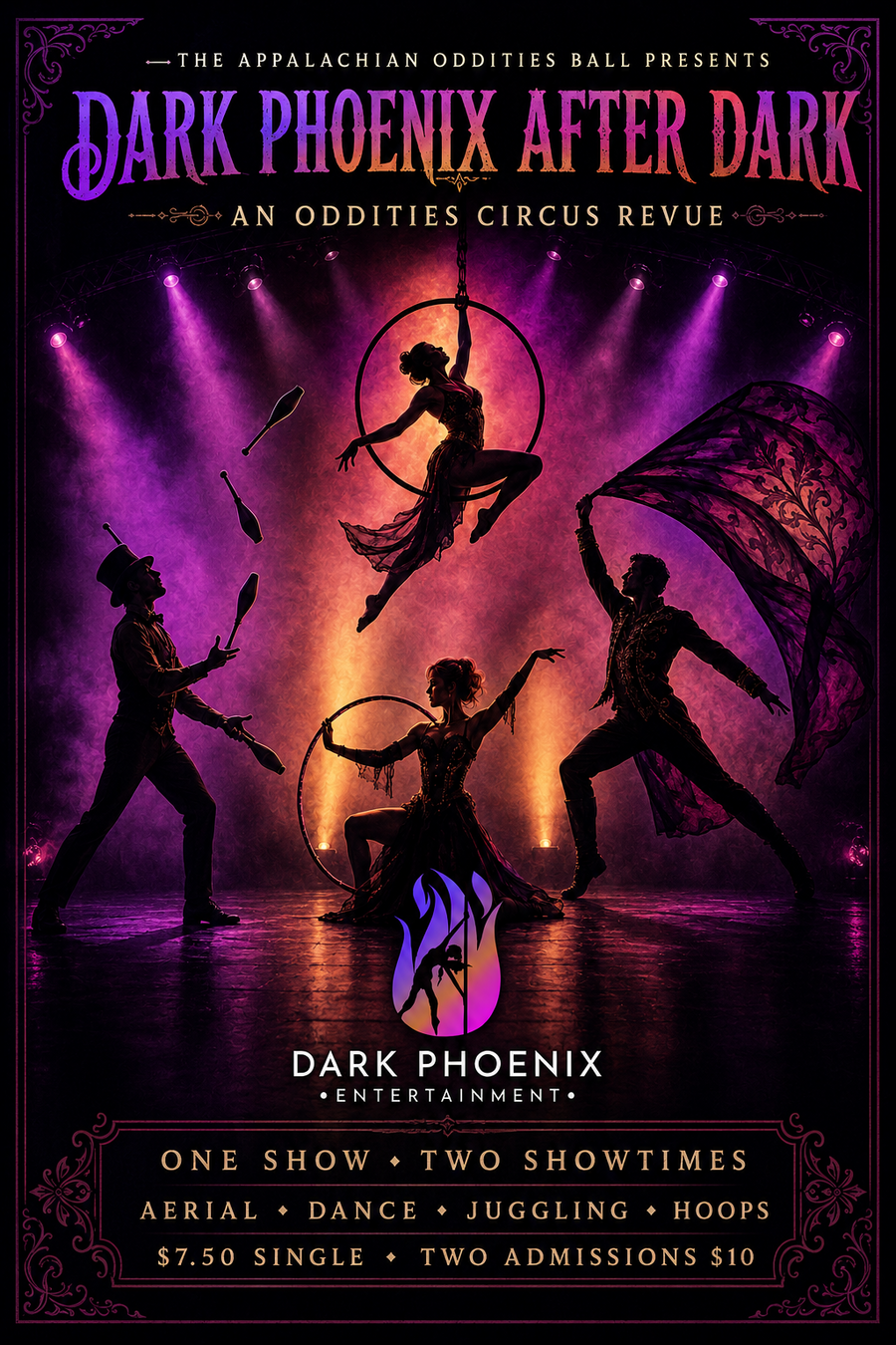 Dark Phoenix After Dark circus revue